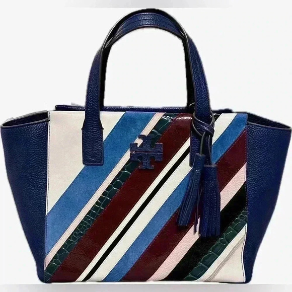 Tory Burch Thea Pieced Leather Mini Slouchy  Satchel - Picture 3 of 8